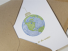 Joy to the World Letterpress Card